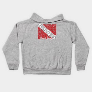 Scuba Diving Flag - Grand Cayman Kids Hoodie